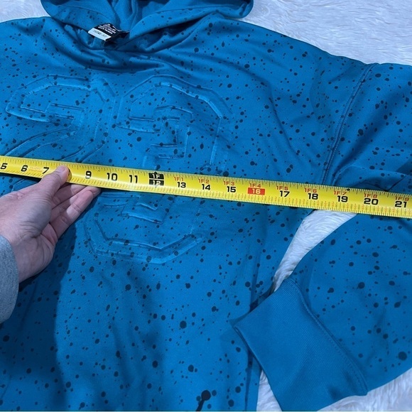 Nike Air Jordan 23 Boys Girls Unisex Kids Hoodie Teal Blue Black Sweatshirt Med - Picture 3 of 11